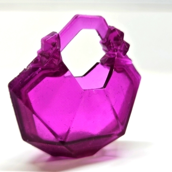 Monster High Abbey Bombinable I Love Heart Fashion Replacement Purse Bag Purple - Picture 2 of 4